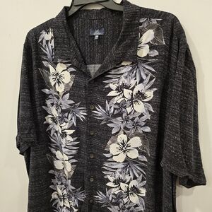 George Black and White Floral Men's Shirt